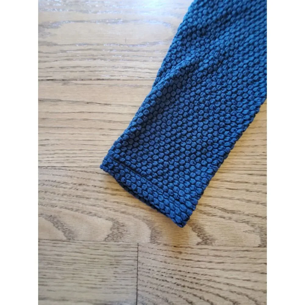 Habitat Womens M Textured Navy Long Sleeve Tunic Minimalism EUC - Picture 4 of 8